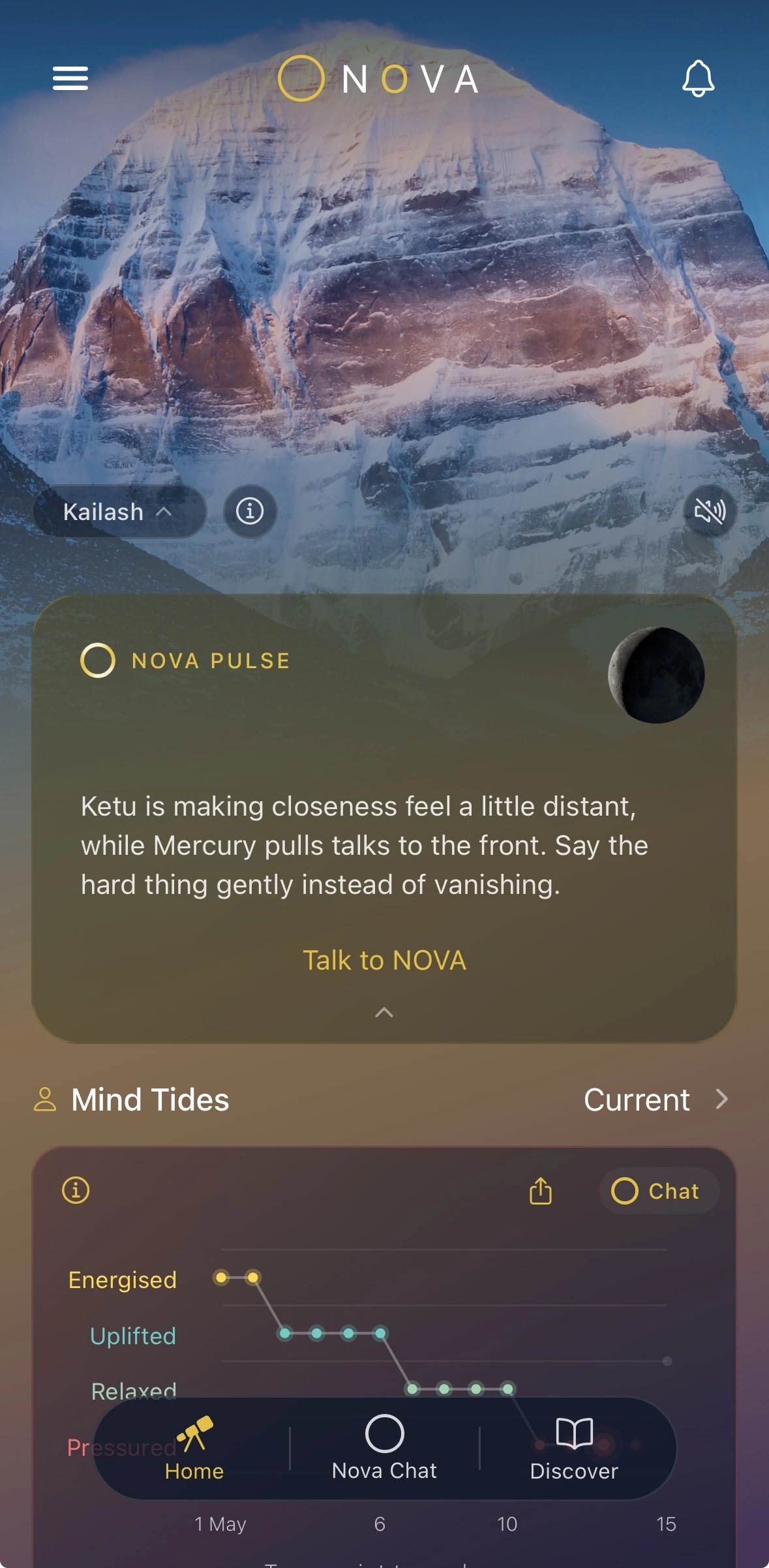 Nova Home — daily pulse and mind tides